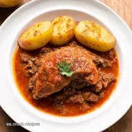 Carne Molida Rellena con Patatas Receta F&aacute;cil y Deliciosa