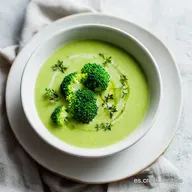 Crema de Br&oacute;coli: Receta Sedosa para 4 Raciones en 25 Minutos