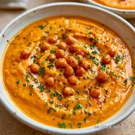 Crema de Calabaza y Garbanzos en 45 Minutos