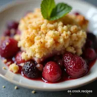 Crumble de Moras y Lim&oacute;n Postre Inspirado en el C&oacute;ctel Bramble