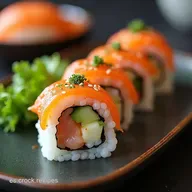 Sushi Casero de Salm&oacute;n y Aguacate Receta F&aacute;cil