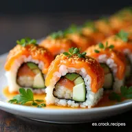 Roll de Alaska Cremoso La Receta de Sushi Fresco Casero