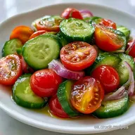 Ensalada Pepino Y Tomate Cl&aacute;sica Para 4