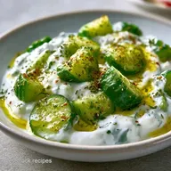 Ensalada Pepino Y Yogur Griego en 10 Min