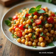 Ensalada Mediterr&aacute;nea de Garbanzos Lista en 20 Minutos