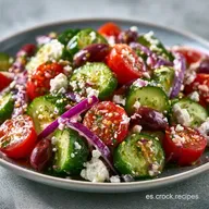 Ensalada Griega de Pepino en 30 Minutos