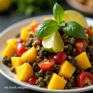 Receta F&aacute;cil Ensalada Tropical de Mango y Aguacate 20 Minutos