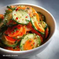 Receta de Ensalada de Pepino y Zanahoria Crujiente