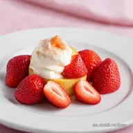 POSTRE DE FRESA SENCILLA Y Fresas con Nata Cremosa de la Abuela
