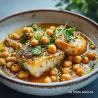 Garbanzos con Bacalao Receta Tradicional: Guiso Casero