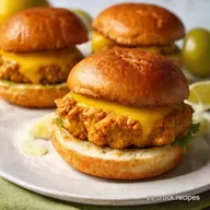 Hamburguesas de Pollo Jugosas Receta al Lim&oacute;n que Enamora