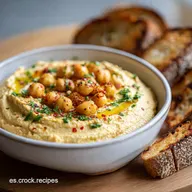 Hummus de Garbanzo: Receta F&aacute;cil en 15 Minutos