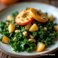 Ensalada de Kale con Manzana Verde Suave y sin Amargor