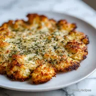 Masa Pizza Coliflor Crujiente con Mozzarella en 30 Minutos