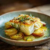 Receta Merluza Congelada Al Horno con Patatas: 55 Min