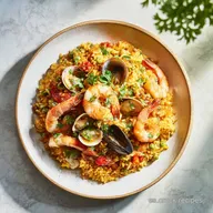 Receta de Paella de Marisco Tradicional Paso a Paso: 4 Porciones