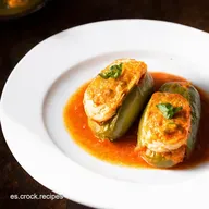 Pimientos Rellenos de Bacalao Receta Tradicional Espa&ntilde;ola