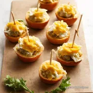 Pintxos de Setas Receta F&aacute;cil con Queso de Cabra