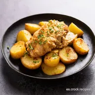 Cena Rica con Pollo Cremoso y Patatas Facil&iacute;simo