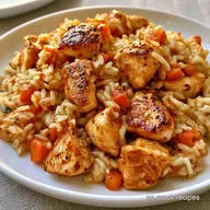 Arroz con Pollo Y Verduras Saludable