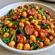 Potaje De Garbanzos Con Espinacas Con Chorizo