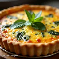 Quiche de Espinacas Cl&aacute;sico Masa Quebradiza Perfecta y Cremosa