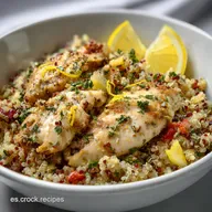 Comida sana: Bol de Quinoa y Pollo Mediterr&aacute;neo en 40 Minutos