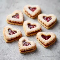 Galletas Linzer: Crujientes con Mermelada (55 min)