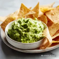 Receta con Guacamole y Totopos Casero