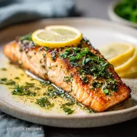 Salm&oacute;n al Horno con Lim&oacute;n y Hierbas para 4