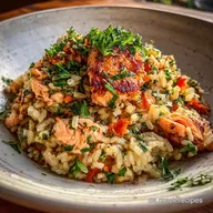 Salm&oacute;n con Arroz en 30 Minutos
