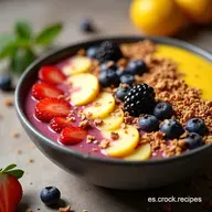 Smoothie Bowl Buenos D&iacute;as Sol Tu Energ&iacute;a en 5 Minutos
