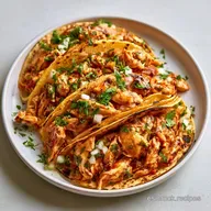 Tacos De Pollo Desmenuzado con Paprika y Limón