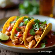 Receta F&aacute;cil Tacos de Pollo Deshebrado a la Mexicana en 35 Minutos