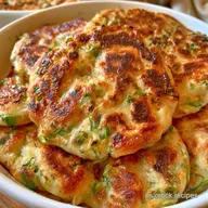 Pajeon: Tortita de Cebolleta Crujiente