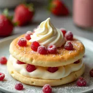 Vacherin de Merengue con Sorbete de Fresa Receta Francesa Elegante