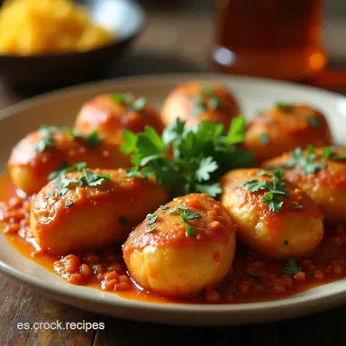 Alb&oacute;ndigas de Papas con Pollo Receta Casera Deliciosa Tarjeta de receta