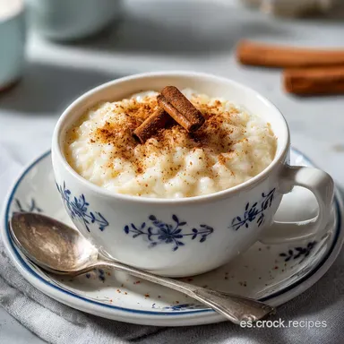 Receta de Arroz con Leche de la Abuela con Canela: Cremoso y Tradicional Tarjeta de receta