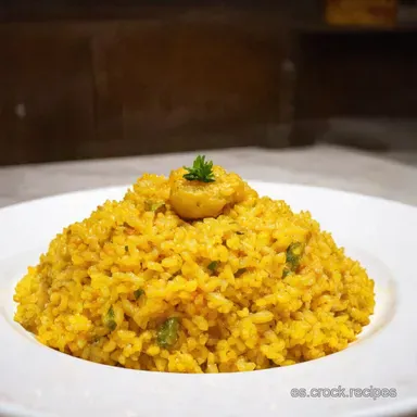 ARROZ ESPECIAL a la Marinera Receta F&aacute;cil y Festiva Tarjeta de receta