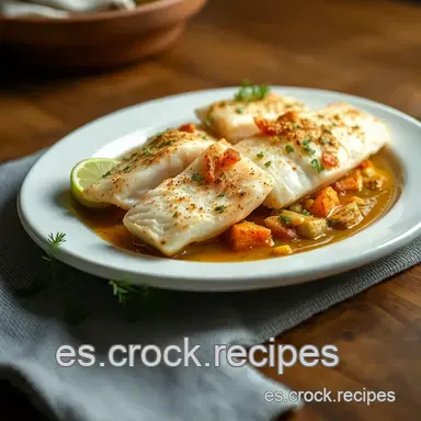 Pescado Ex&oacute;tico Receta: &iexcl;Atardecer Caribe&ntilde;o en tu Mesa! Tarjeta de receta