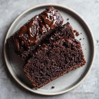 Banana Bread de Chocolate y Pan: 10 Porciones Tarjeta de receta