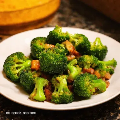 Br&oacute;coli Asado al Ajillo Mi RECETA SALUDABLE DE BR&Oacute;COLI Favorita Tarjeta de receta