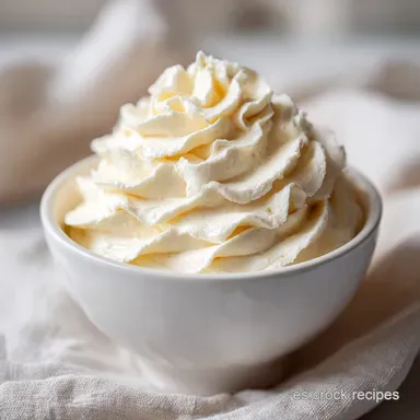 Buttercream de Vainilla F&aacute;cil para Tartas Tarjeta de receta