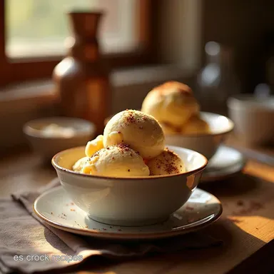 Receta de Caf&eacute; Helado Cremoso Casero F&aacute;cil y Sin M&aacute;quina Tarjeta de receta