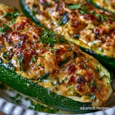 Calabac&iacute;n Relleno para 4 Personas Tarjeta de receta