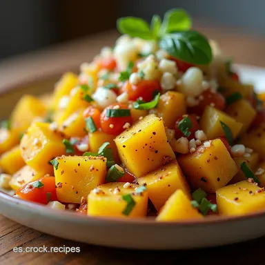 Ensalada de Calabaza y Elote Asado con Aderezo Chipotle