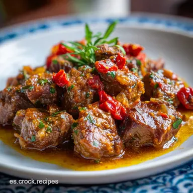 Caldereta De Cordero Aut&eacute;ntica Tradicional Tarjeta de receta