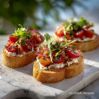 Canap&eacute;s sencillos: 3 Recetas f&aacute;ciles y elegantes en 30 minutos Tarjeta de receta