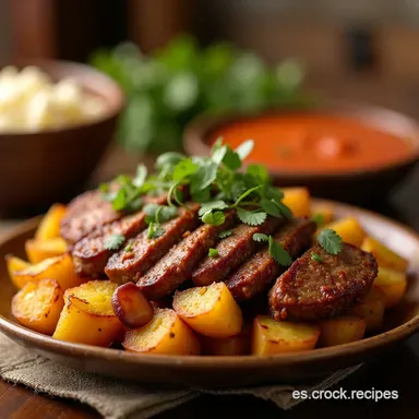 Carne Asada con Patatas Receta F&aacute;cil Estilo Taquer&iacute;a Tarjeta de receta
