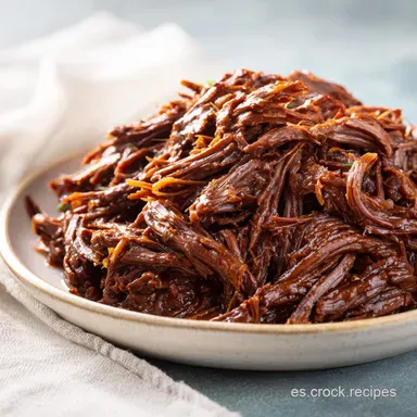 Carne Mechada Andaluza para 4 Personas: Receta Jugosa y Tierna Tarjeta de receta